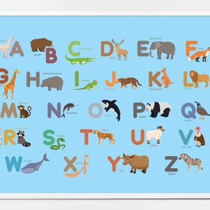Animal Alphabet Digital Download Unique Toddler Toys Etsy