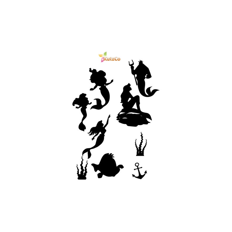 Download Little Mermaid svg disney svg Mermaid Tail Flounder | Etsy