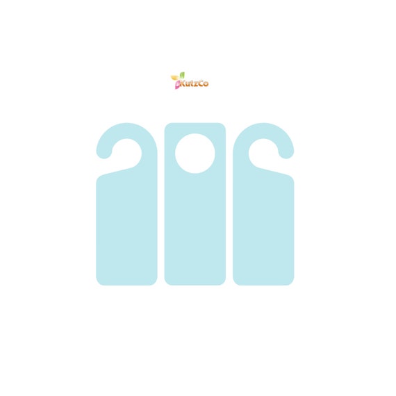 Download Door Hanger Template Svg Dxf Pdf Png E Die Cutting Files Etsy