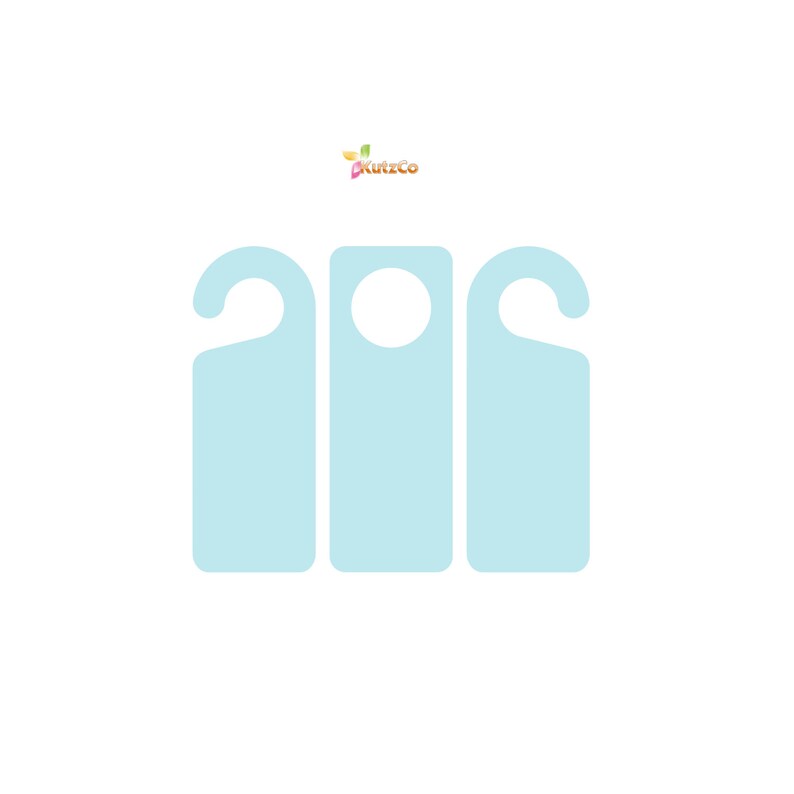 Download Door Hanger Template SVG DXF PDF png E die Cutting Files ...