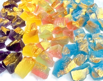 All Natural Kohakutou Japanese Crystal Candy, Choose Flavor, Vegan Edible Gemstone Candy, No Artificial Flavor or Color, ASMR, Agar Candy