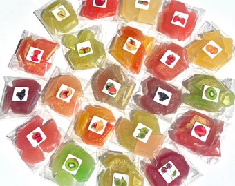 All Natural Kohakutou Japanese Crystal Candy, Choose Flavor, Vegan Edible Gemstone Candy, No Artificial Flavor or Color, ASMR, Agar Candy