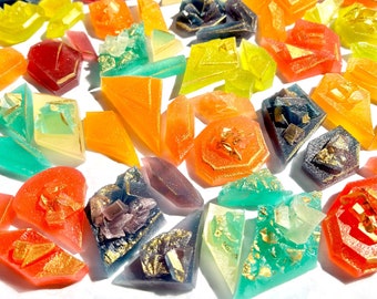 All Natural Kohakutou Japanese Crystal Candy, Choose Flavor, Vegan Edible Gemstone Candy, No Artificial Flavor or Color, ASMR, Agar Candy