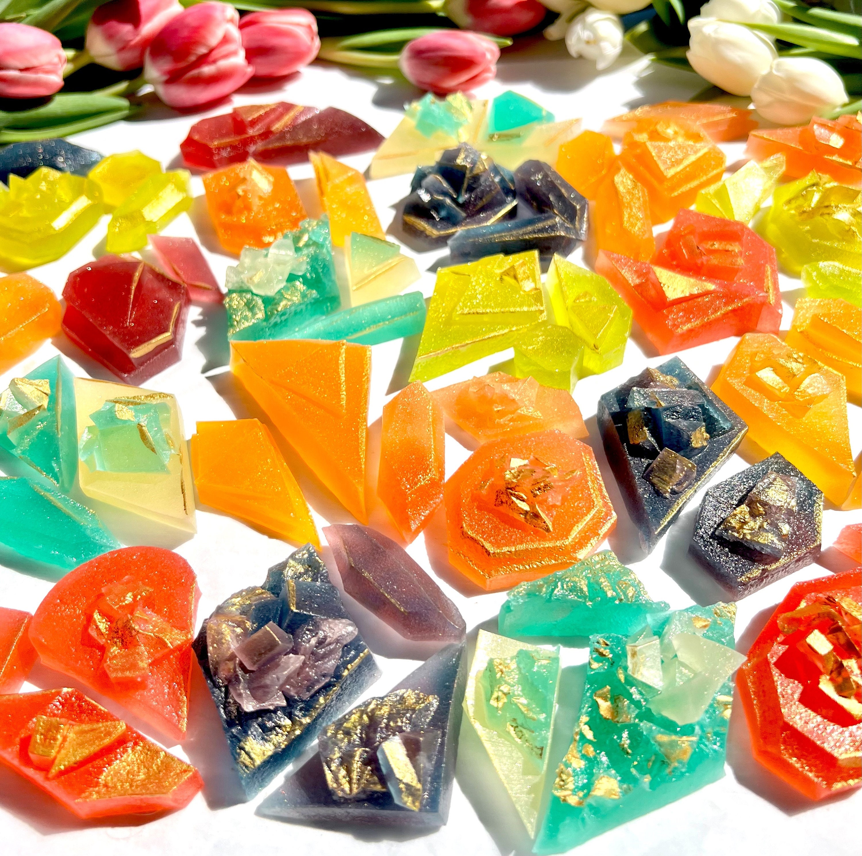 Edible Crystal Clusters, Kohakutou Candy, Crystal Candy, Edible Gem, Edible  Jewelry, ASMR Candy, Handmade Vegan Gluyten-free Candy 