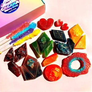 Crystal Candy | Kohakutou Crystal Candy Gift Box | Japanese Vegan Crystal Candy | Edible Gemstone Candy | ASMR Candy | 12 Flavors