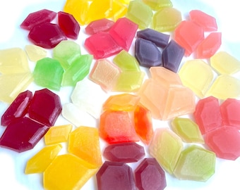 All Natural Kohakutou Japanese Crystal Candy, Choose Flavor, Vegan Edible Gemstone Candy, No Artificial Flavor or Color, ASMR, Agar Candy