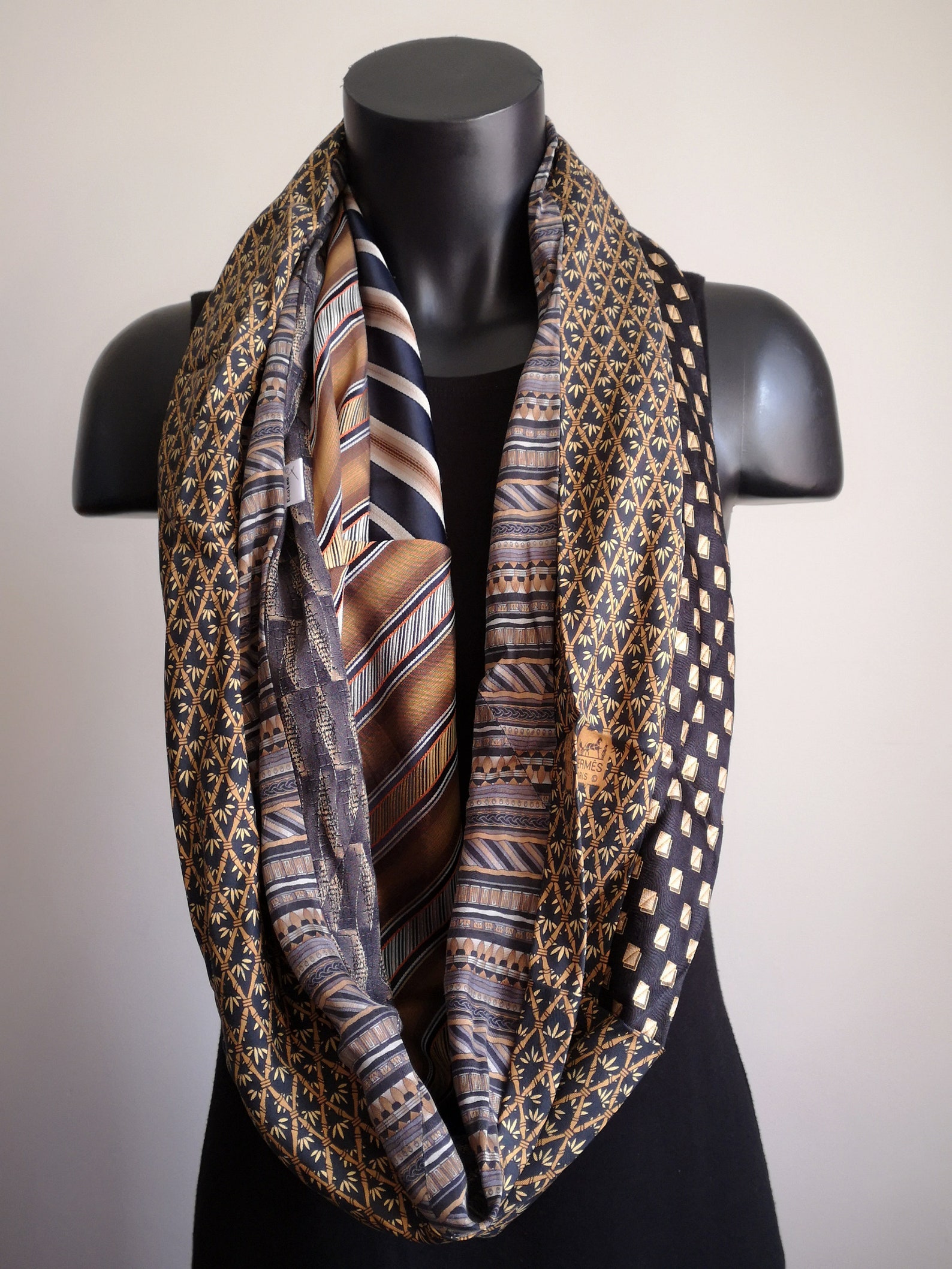 Cravate En Soie à Carreaux Tartant Senna - BIGI CRAVATTE - MARRON - Bongénie