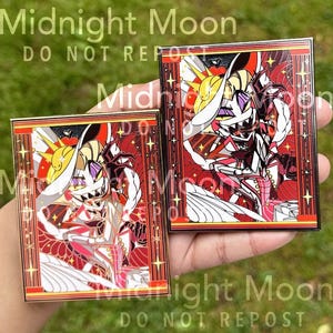 Lucifer hazbin hotel enamel pin