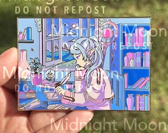 frieren lofi enamel pin