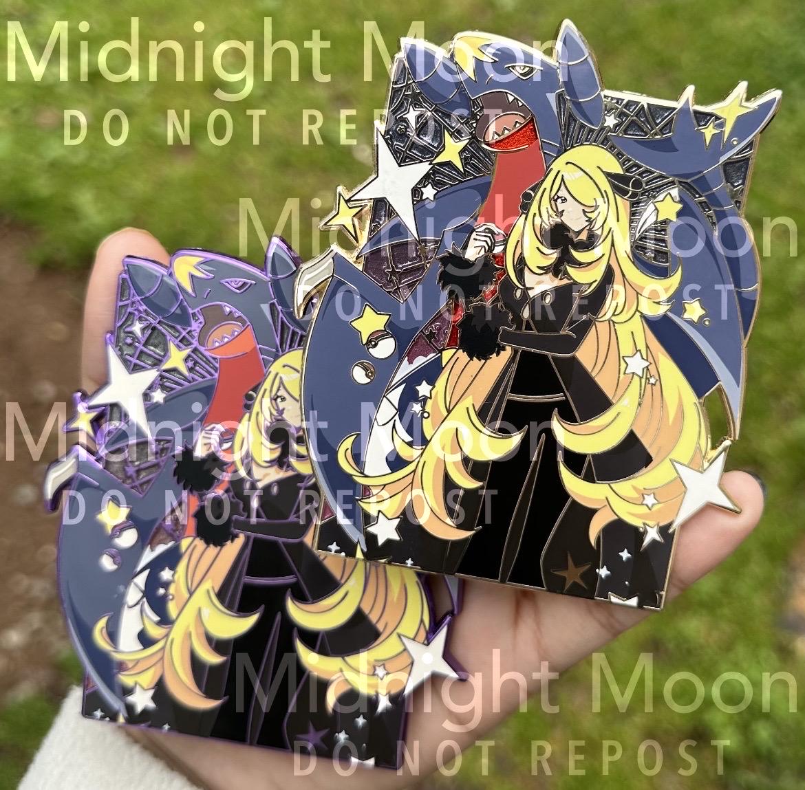 Cynthia poke enamel pin