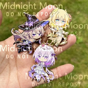 Honkai star rail HSR chibi  enamel pins