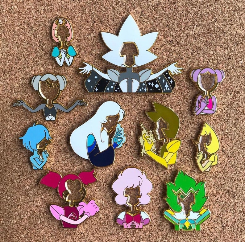 Steven Universe Transparent Enamel Pins SU clearance Etsy