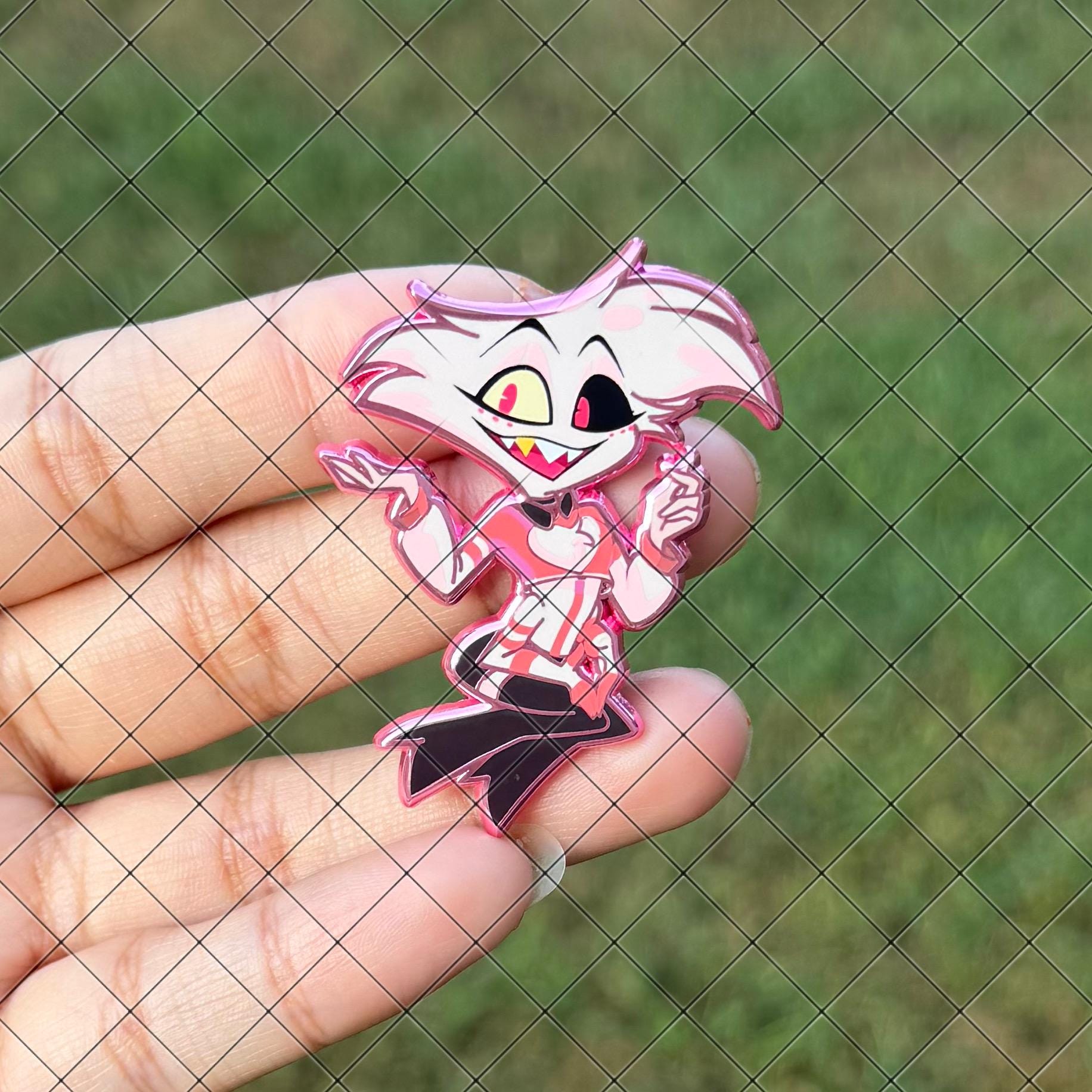 Hazbin Hotel Angel dust(エンジェルダスト)ピンズ Angel Dust Pin - Etsy