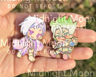 Dr stone chibi  enamel pin set
