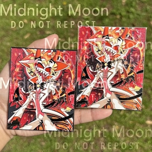 Lucifer hazbin hotel enamel pin