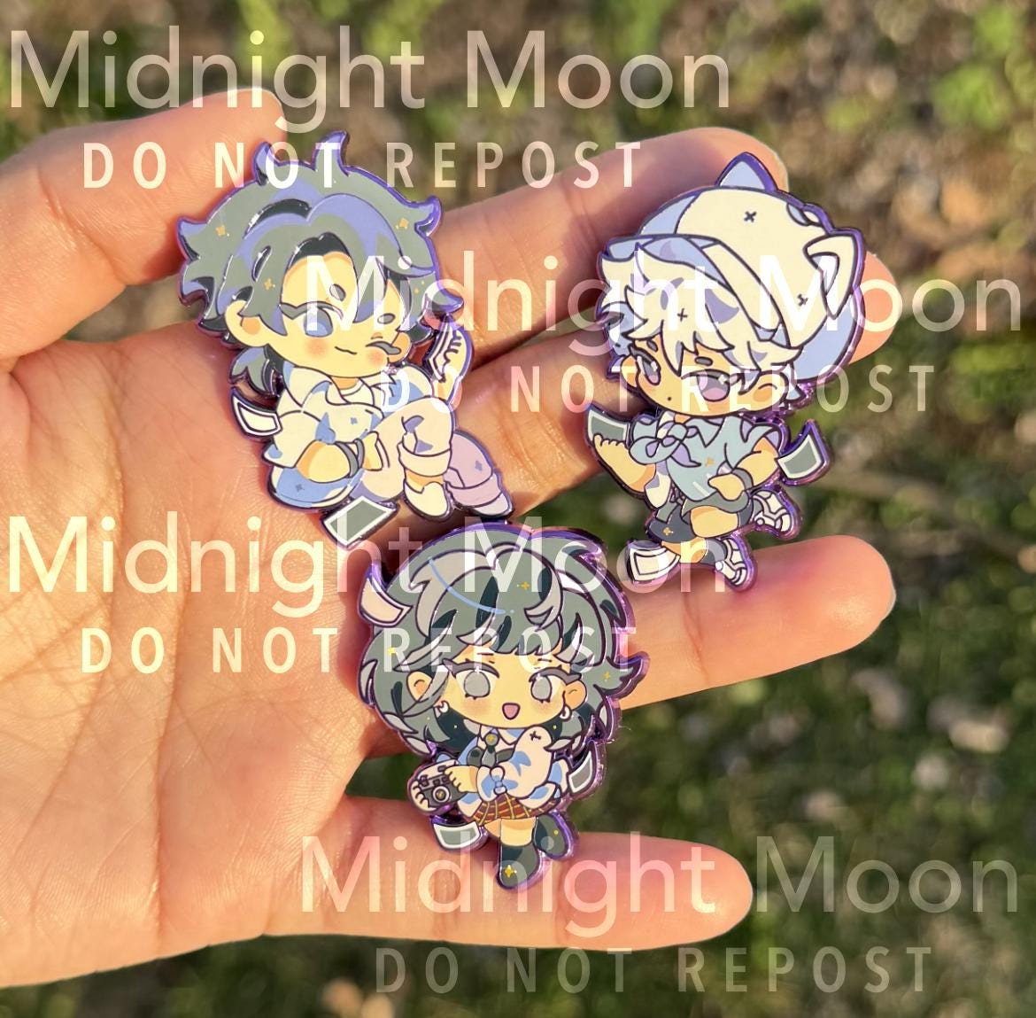 Lc Set of 3 Chibi Enamel Pin Set - Etsy