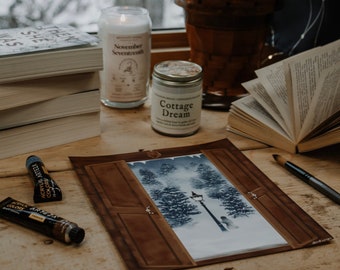 Impresión de la farola de Narnia a través del armario