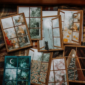 Natur Kunstwerk Blanko Grußkarten 8er Set | Umschläge inklusive!