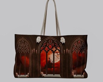 Cathedral Vampire Castle | Blood Moon Weekender Bag