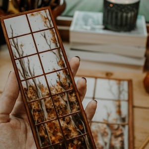 Rainy Late Fall Window Bookmark