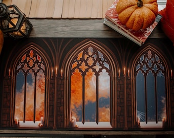 Cathedral Autumnal Full Moon Desk Mat