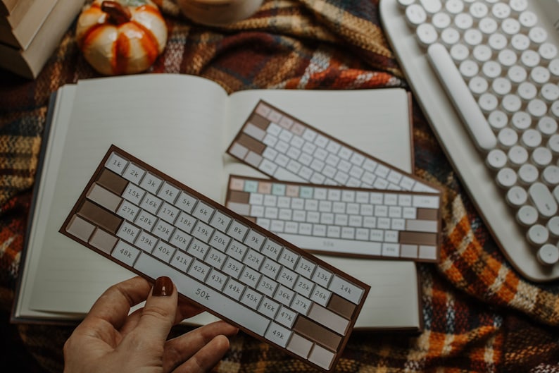 Word Count Tracker | Nanowrimo/ Book Writing Keyboard Bookmark - Etsy