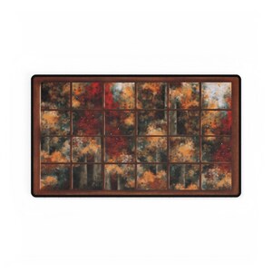 Rainy Autumn Window Desk Mat - Etsy