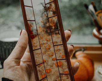 Cottage Pumpkin Patch Window Bookmark