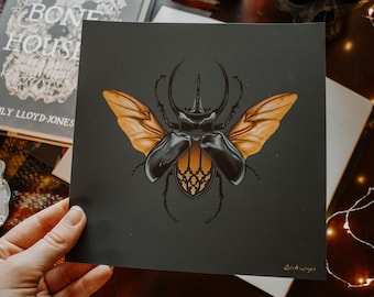 Cathedral Beetle | Oddity Art Print Collection | Spooky Wall Decor
