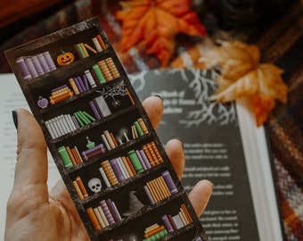 Spooky Season Halloween Bookshelf Bookmark