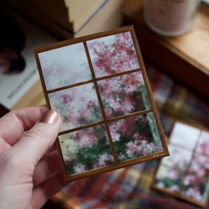 Rainy Spring Window Sticker - Etsy