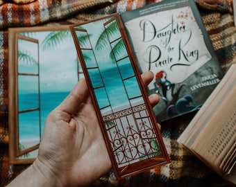 Seaside Cottage Window Bookmark