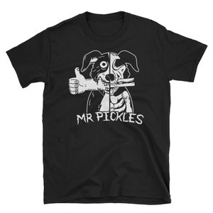 Mr Pickles Half Dead Skull T-Shirt Gildan 64000 Unisex Softstyle