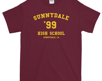 Sunnydale Class of 99 Kurzärmeliges T-Shirt Buffy Maroon