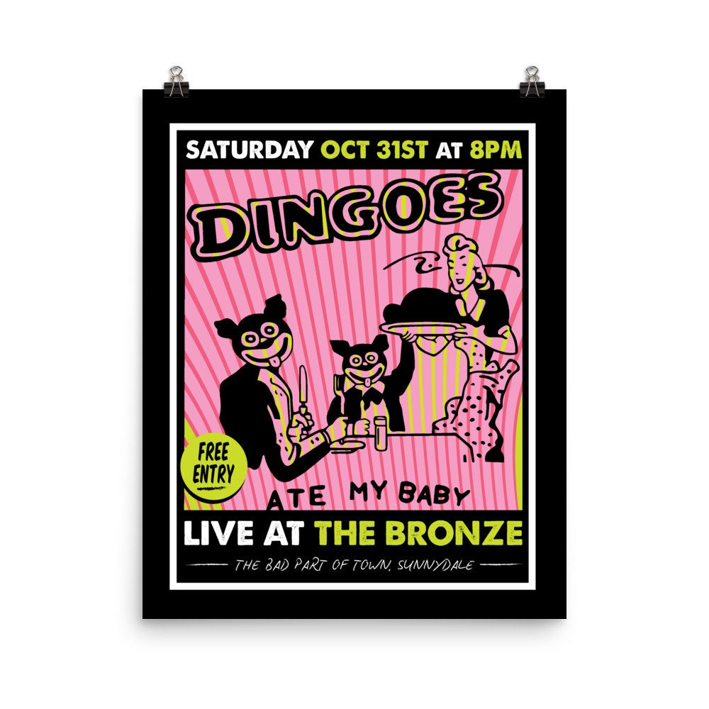 Dingoes Ate My Baby Buffy the Vampire Slayer the Bronze Gig - Etsy