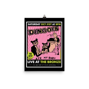 Dingoes Ate My Baby Buffy the Vampire Slayer the Bronze Gig Poster - Etsy
