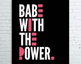 Digital Download Babe with the Power Labyrinth Poster Print
