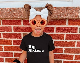 Big Sister, Big Sis, Big Sister announcement T-Shirt, Pregnancy Announcement, Sibling announcement