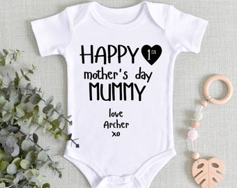 Mothers Day Onesie | Personalised Mother's Day Onesie | My First Mother's Day|Mother's day 2023 | 1st Mother's Day personalised bodysuit
