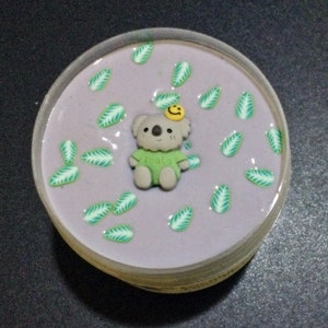Eucalyptus Koala Butter Slime – Fimo Fluff, comes with Koala charm