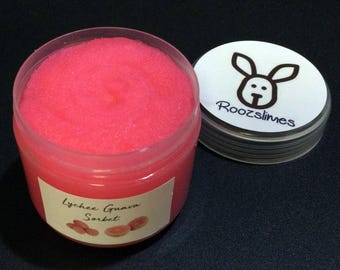 Lychee Guava Sorbet Slime: Sizzly Icee Texture, Vibrant Scent