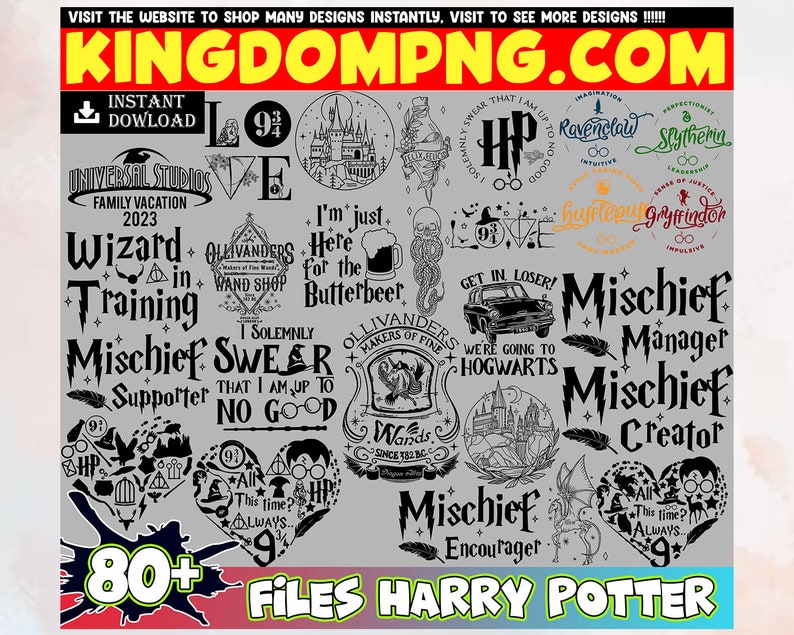 80 Movie Mega SVG Bundle, Pottery Svg, Magic Wizard Svg, Svg Files ...