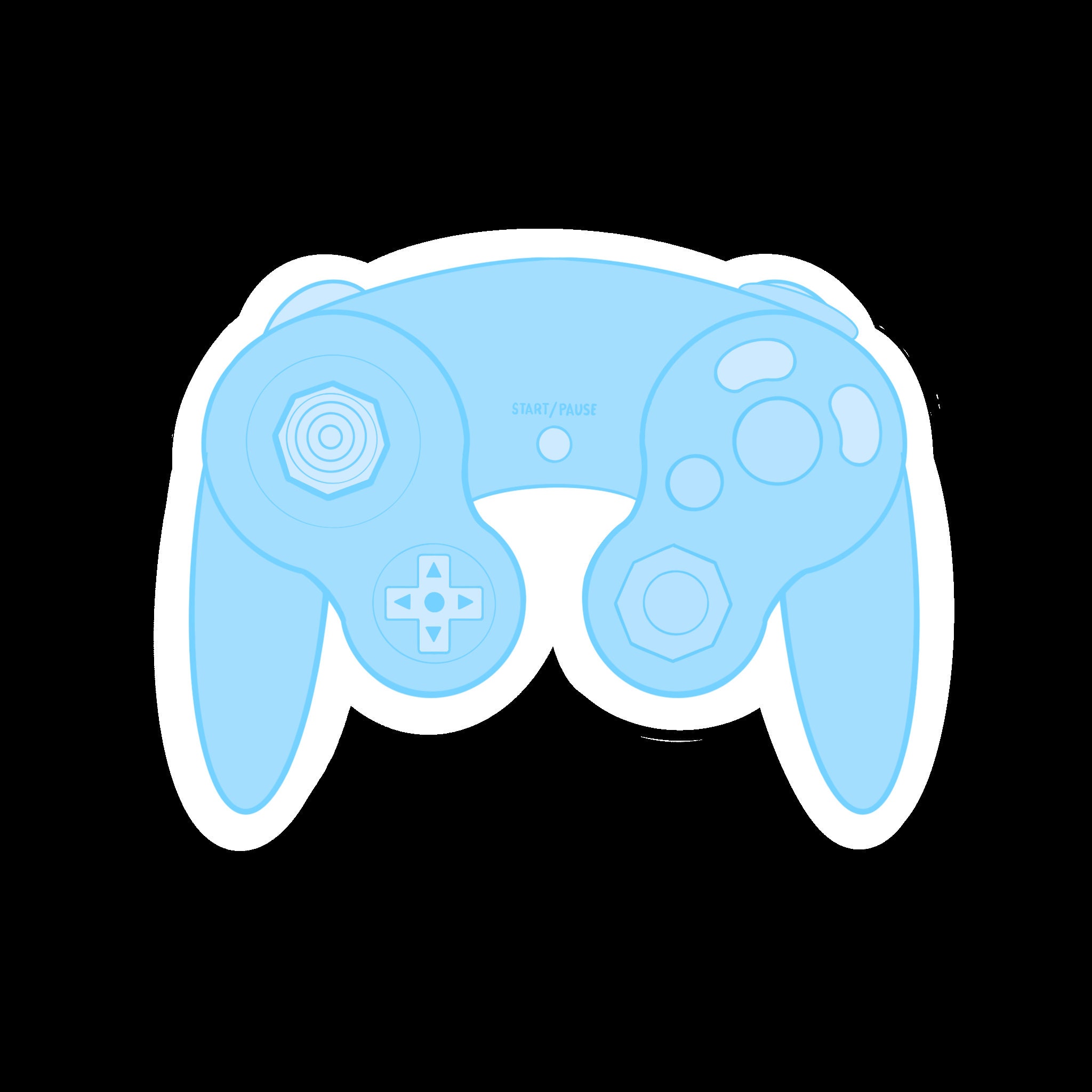 Pastel Gamecube Controller Sticker - Etsy