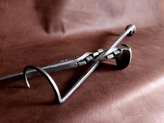 Steak Flipper: Personalized Railroad Spike Grill Tool