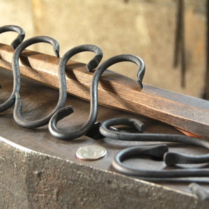S-Hooks for Pot Rack / Hooks for Cast Iron Pot Rack / Forged / Hooks for Hanging / Sets of 10, 20, 30 & 40