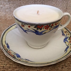 English China Soy Candle - Cup and Saucer