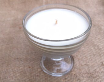 Vela perfumada de caramelo de vainilla de cristal retro