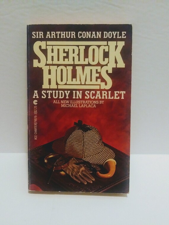 A Study In Scarlet Sir Arthur Conan Doyle Whodunit Etsy