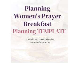 Women’s Prayer Breakfast Planning Template – Skeletal Version (4 Pages)