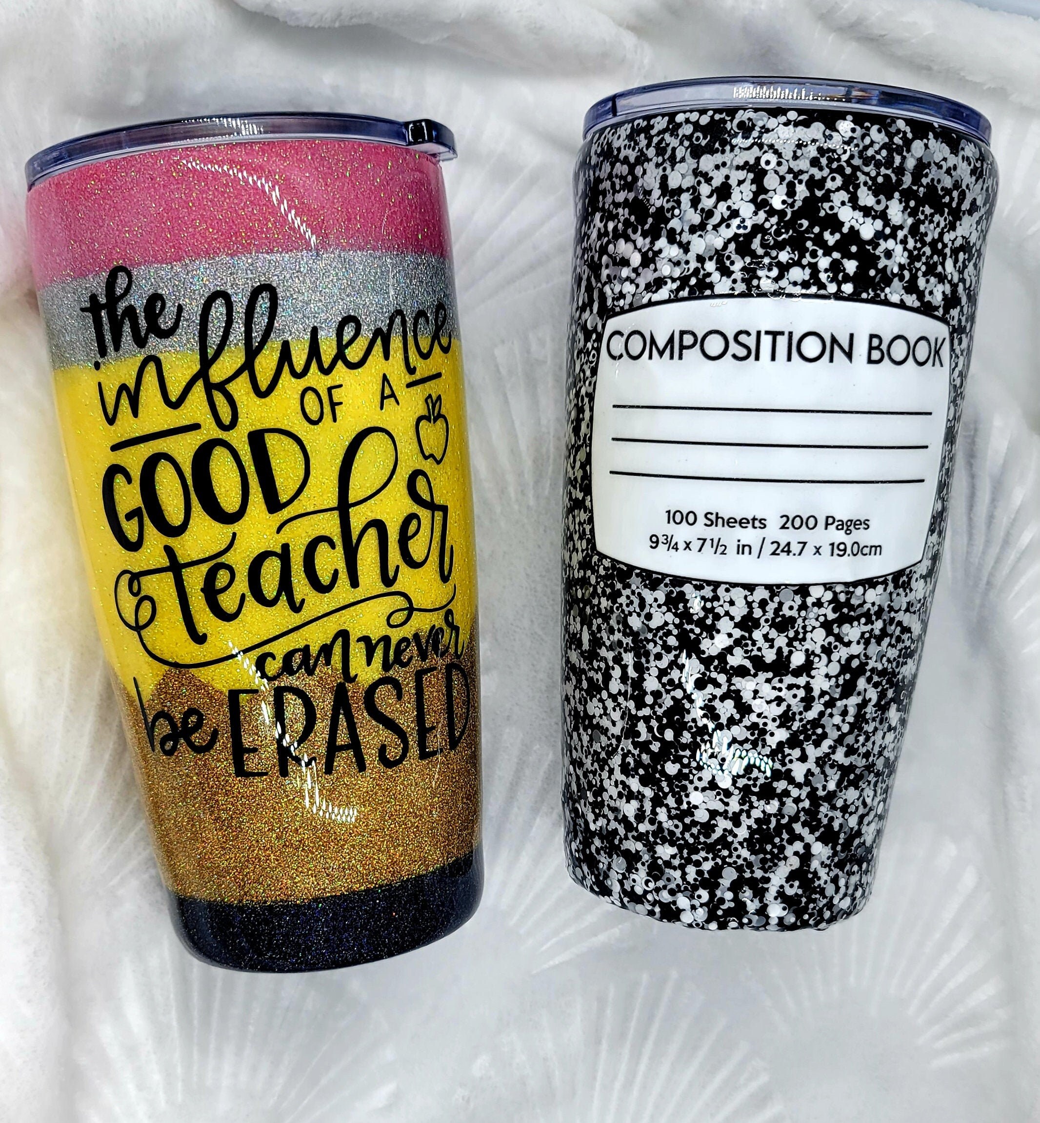Pencil Tumbler/ Composition Notebook Tumbler Etsy